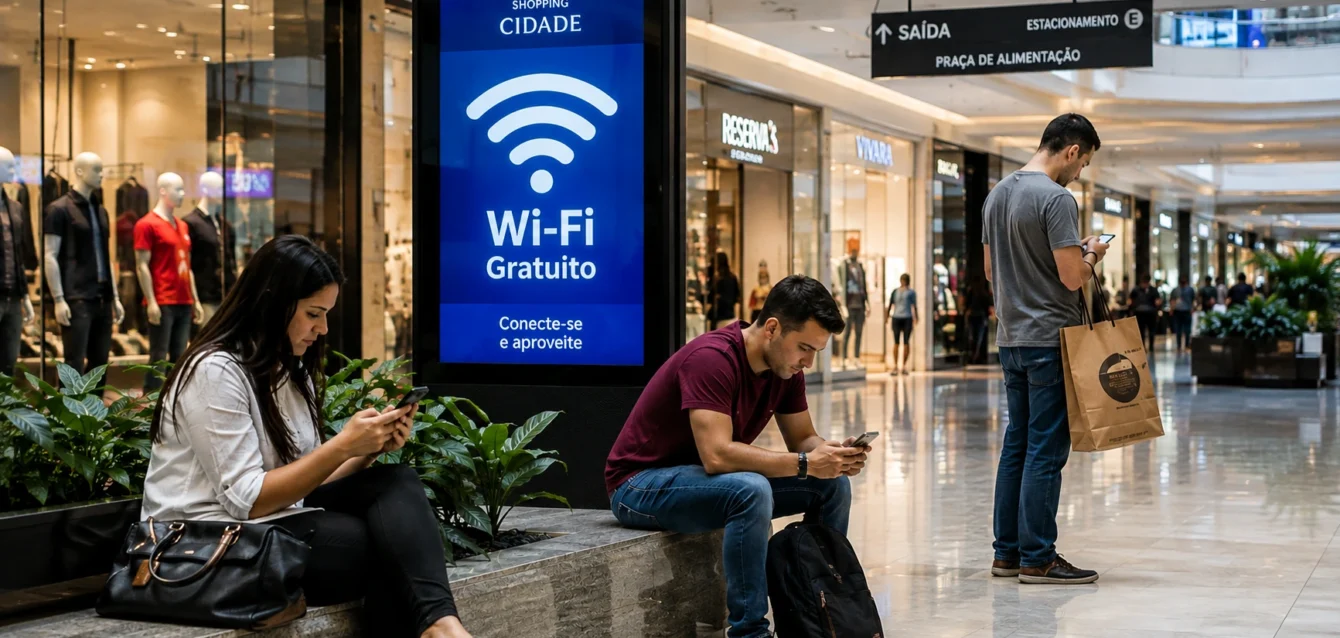 Casos de uso de Wi-Fi Marketing para Shopping Centers Casos de uso de Wi-Fi Marketing para Shopping Centers