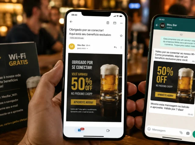 Como criar campanhas automáticas após o login no Wi-Fi