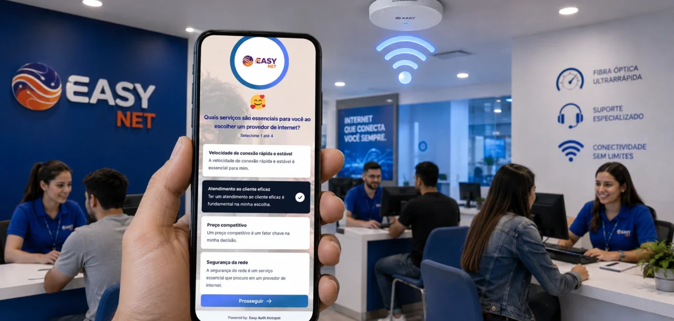 Como criar pesquisas de satisfação usando hotspot Wi-Fi Como criar pesquisas de satisfação usando hotspot Wi-Fi