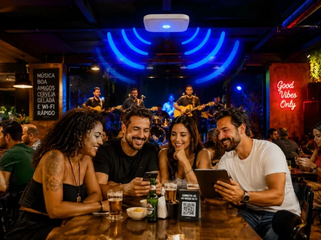 Hotspot Wi-Fi para bares aumenta a permanência de clientes e o consumo