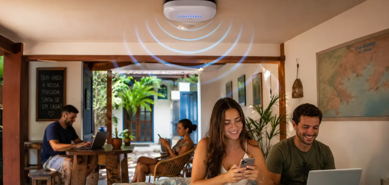 Hotspot Wi-Fi para pousadas: benefícios e exemplos práticos
