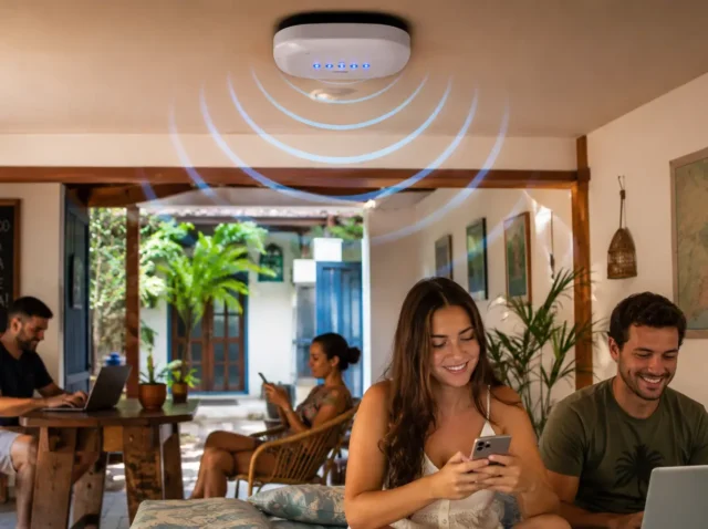 Hotspot Wi-Fi para pousadas: benefícios e exemplos práticos