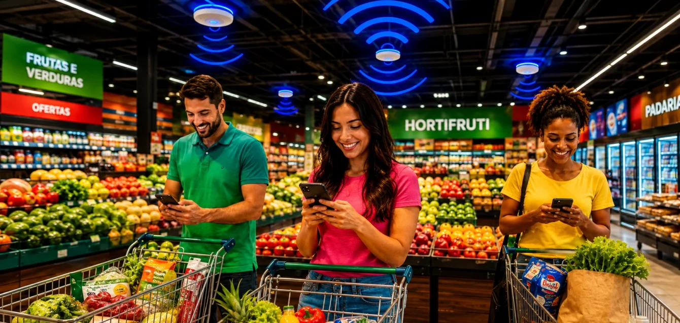 Hotspot Wi-Fi para supermercados: captação de clientes e promoções Hotspot Wi-Fi para supermercados: captação de clientes e promoções