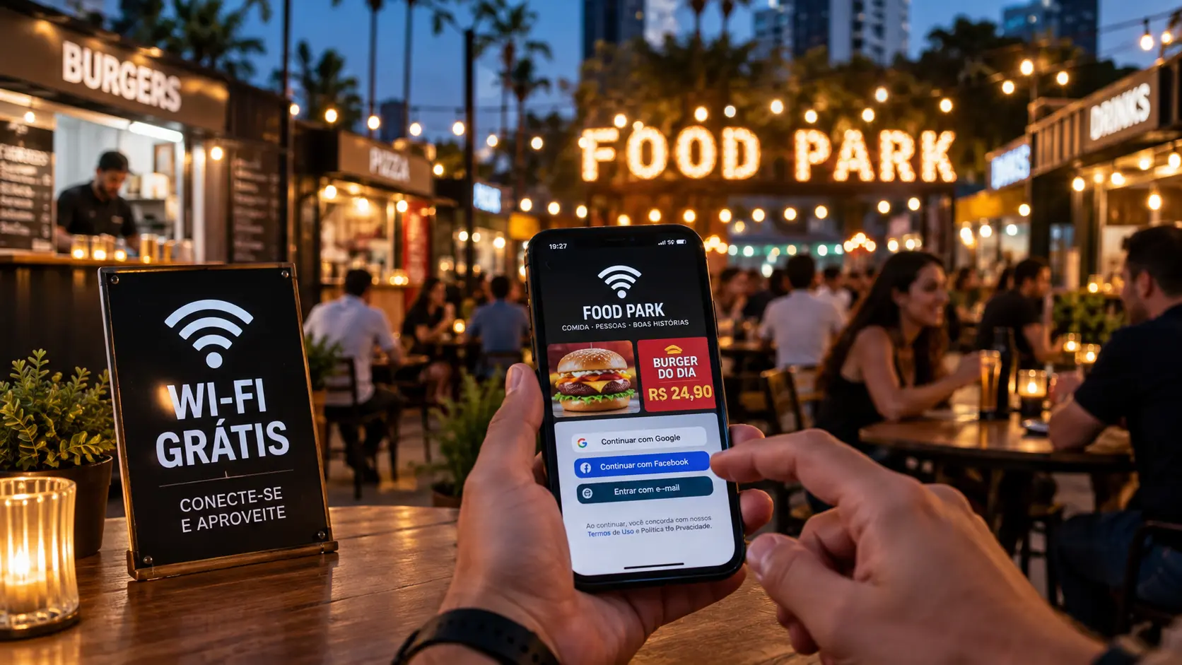 Wi-Fi para food parks: como montar uma rede que gera receita